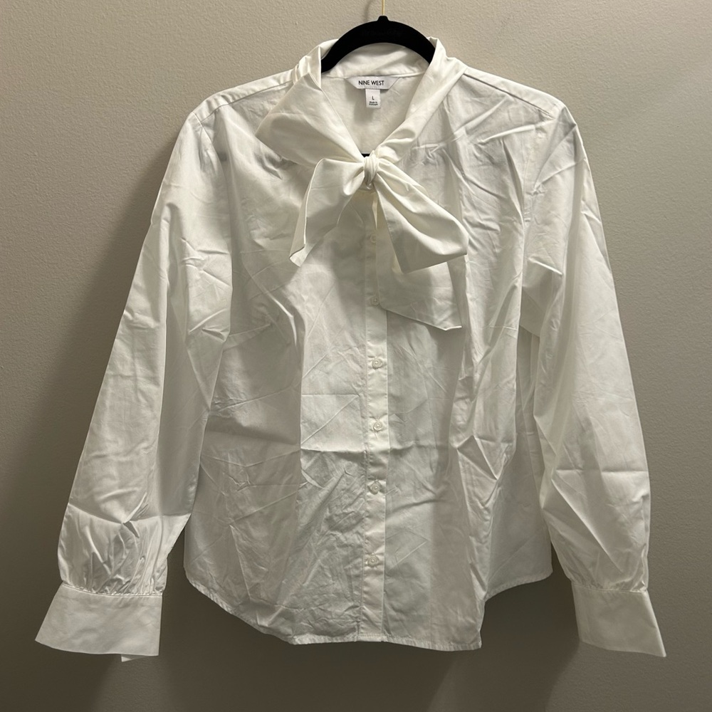 Nine West Blouse with Bow Detail